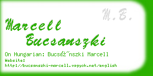 marcell bucsanszki business card